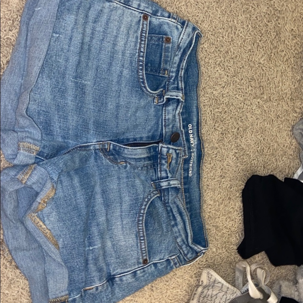 old navy light wash jean shorts